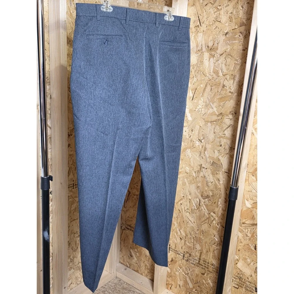 Action Slacks by Levi Strauss & Co. Men's 38x30 Dark Heather Gray Dress Pants